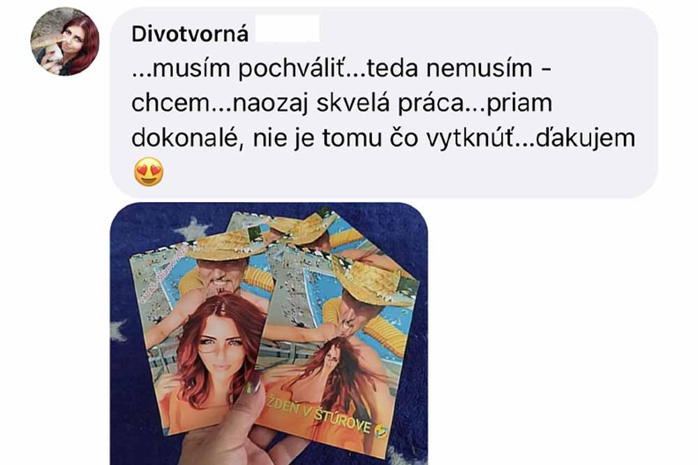 Kniha s obrázkami a komentárom v slovenčine.