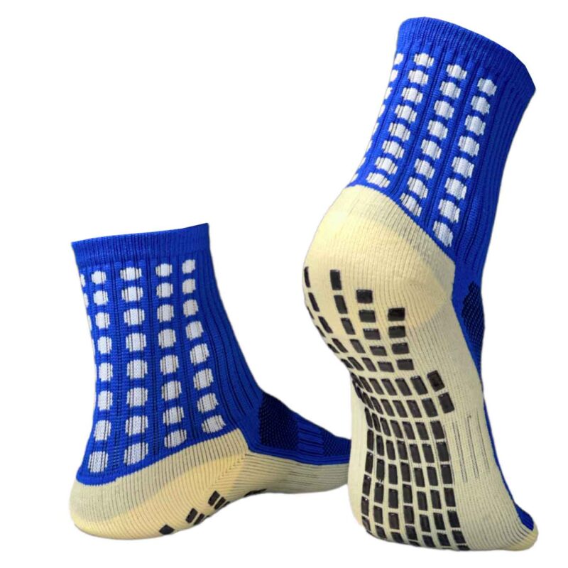 Pletené športové ponožky, modro-biela farba