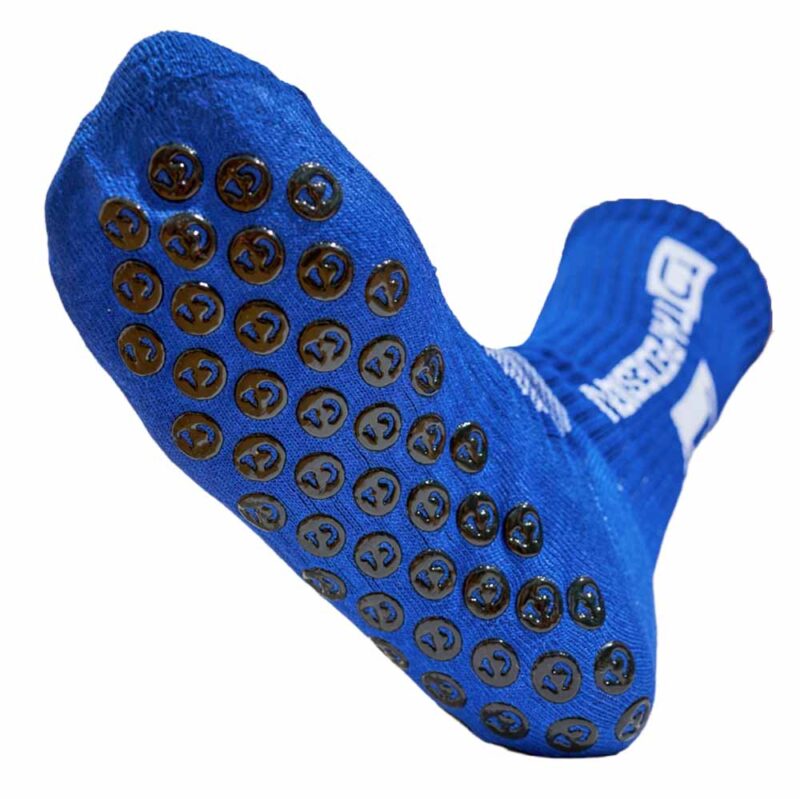 Modrá protišmyková ponožka na jogu