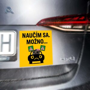 Začiatočník - Magnetka na auto - Naučím sa. Možno