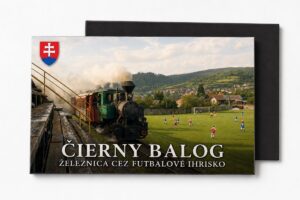 Magnetka - Čierny Balog - železnica cez futbalové ihrisko