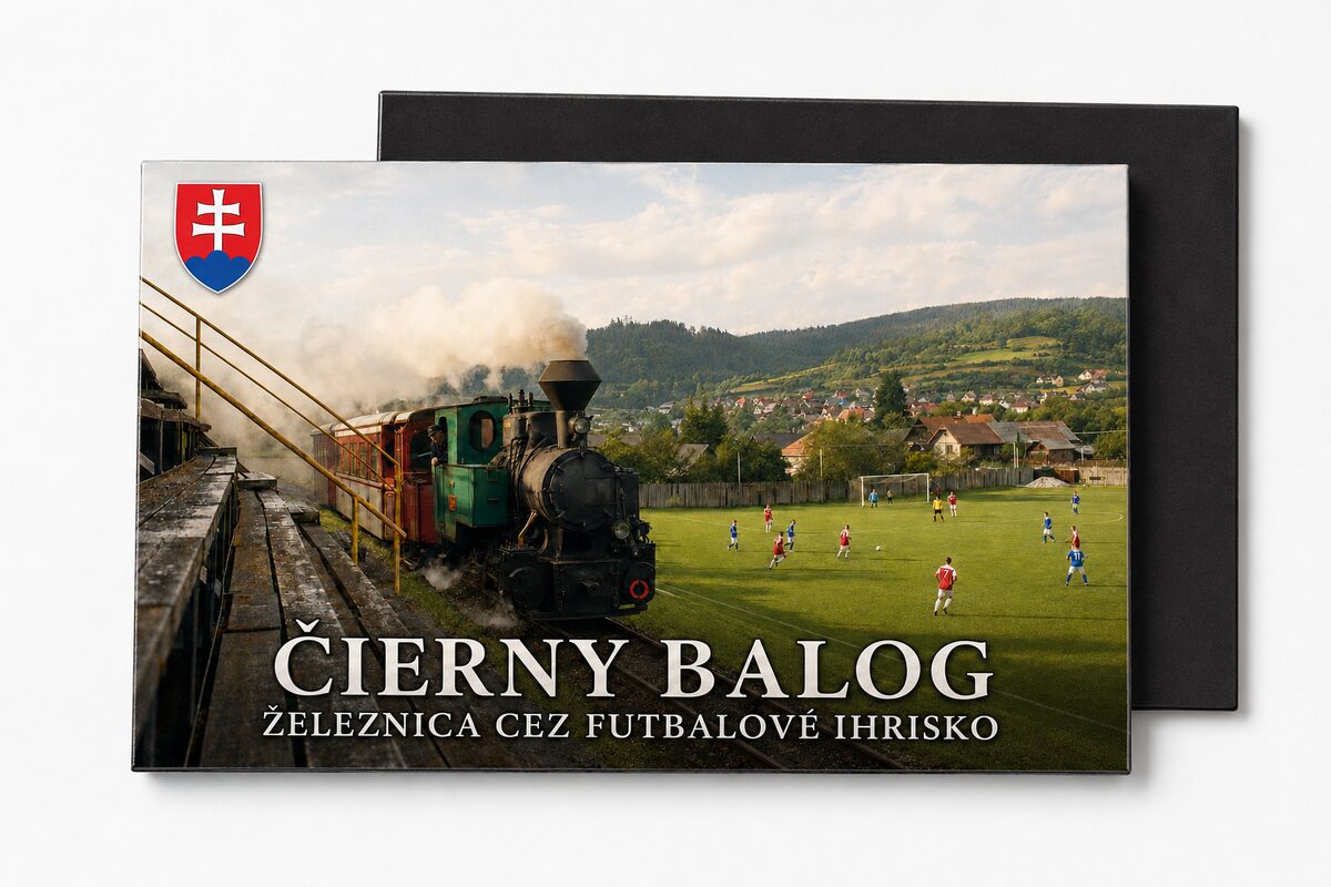 Magnetka - Čierny Balog - železnica cez futbalové ihrisko